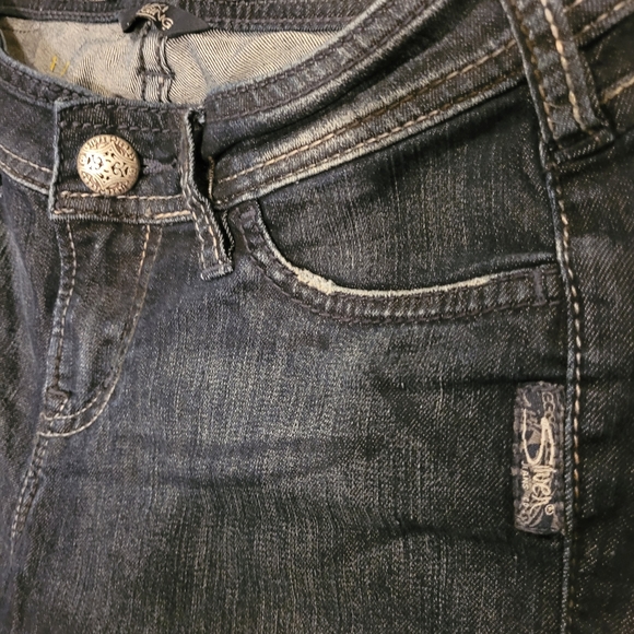 New Silver Suki Jeggings Jeans Size 26 L:31 - Picture 4 of 7